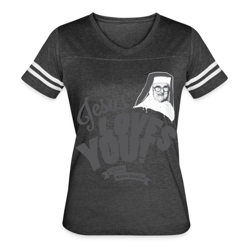 Classic Mother Angelica Dark - Women's Vintage Sports T-Shirt