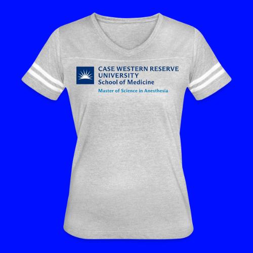 SOM Master of Science in Anesthesia - Women's V-Neck Football Tee