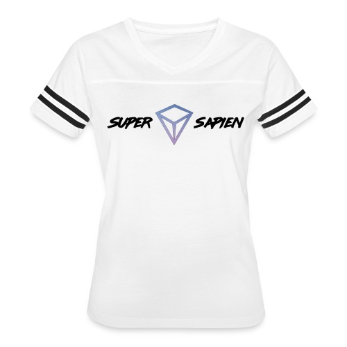 Super Sapien Diamond Black - Women's Vintage Sports T-Shirt