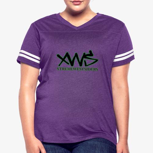 XWS Logo - Women's V-Neck Football Tee