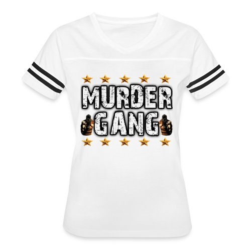 MURDERGANG WHITE - Women's Vintage Sports T-Shirt