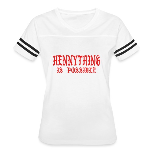 hennythingispossible - Women's V-Neck Football Tee