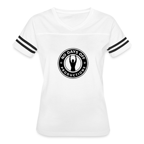 No Days Off Productions - Women's V-Neck Football Tee