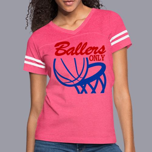 BALLERS ONLY - Women's V-Neck Football Tee