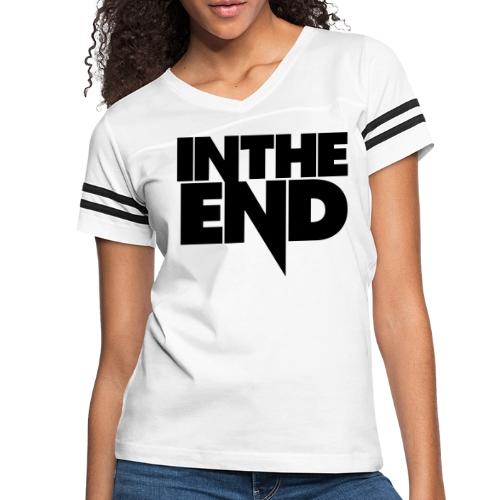 M2M Black Logo - Women's V-Neck Football Tee