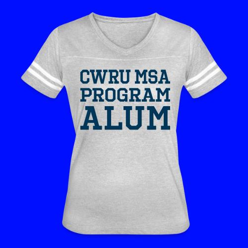 CWRU MSA Program Alum - Women's V-Neck Football Tee