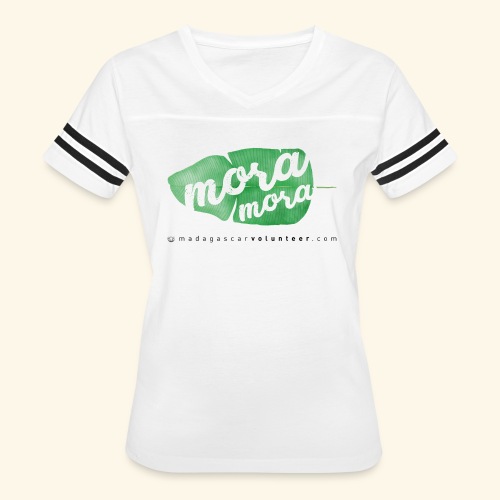Mora Mora Leaf - Women's V-Neck Football Tee