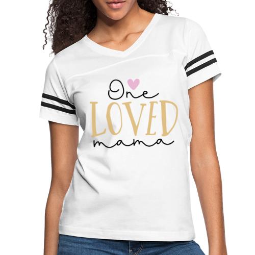 One Loved Mom | Mom And Son T-Shirt - Women's Vintage Sports T-Shirt