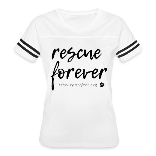Rescue Forever Cursive Large - Women's Vintage Sports T-Shirt