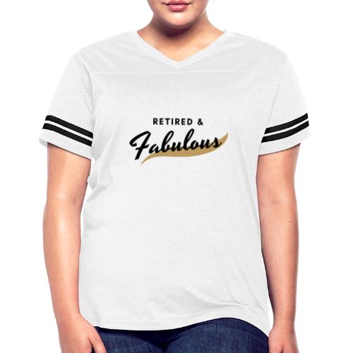 Retired And Fabulous! The Greyhound Way Of Life - Women's V-Neck Football Tee