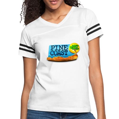 Pine Coast - Women's V-Neck Football Tee