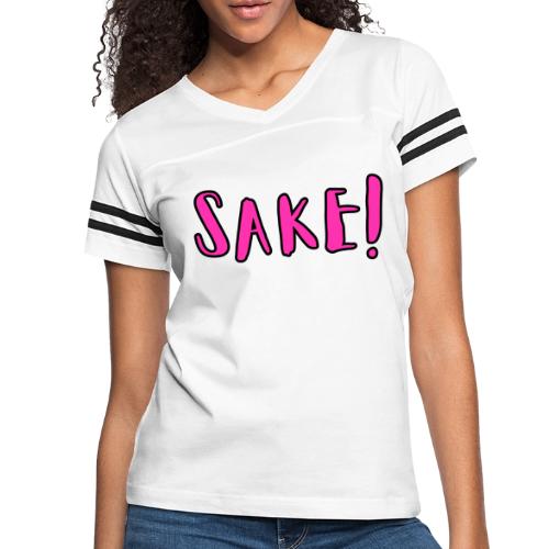 SAKE! - Women's V-Neck Football Tee