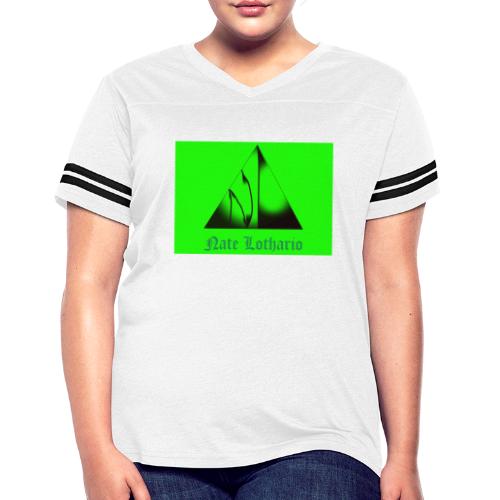 Lime Green Logo - Women's Vintage Sports T-Shirt