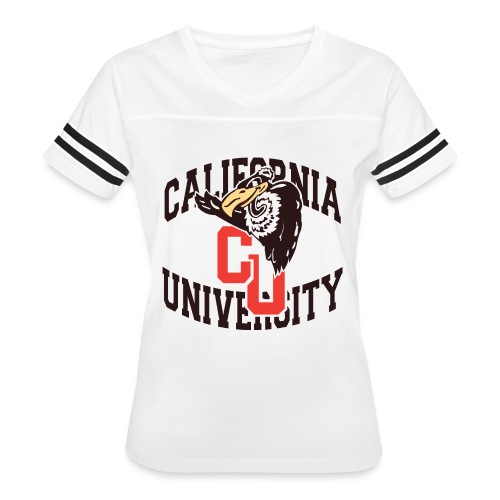 California University Merch - Women's V-Neck Football Tee