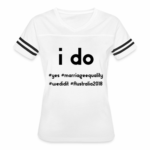 ido marriageequality tshirt design 15012018 - Women's Vintage Sports T-Shirt