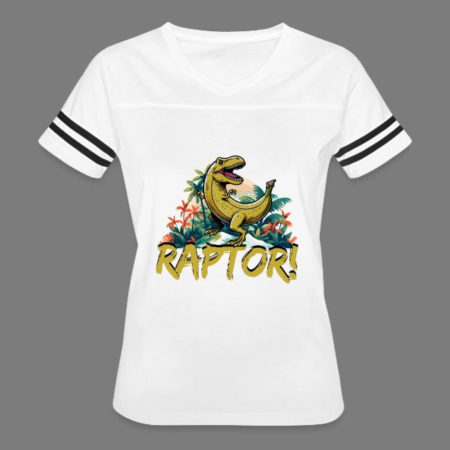 Funny Banana Raptor T-Rex Design