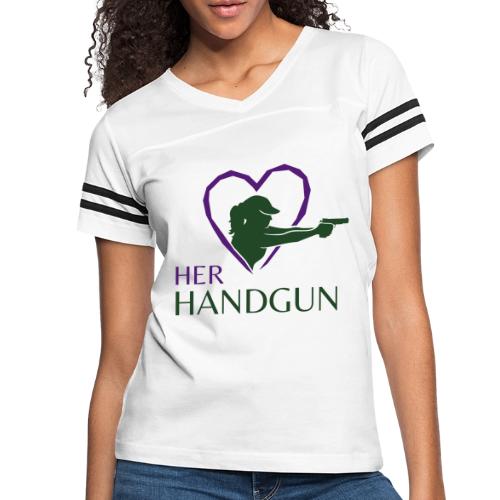 HH - One Tone Logo - - Women's V-Neck Football Tee