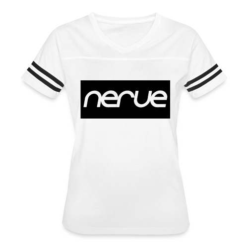 Nerve Word Apparel - Women's V-Neck Football Tee