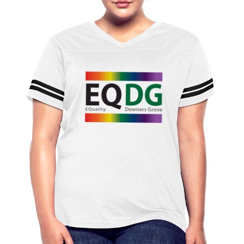 EQDG logo - Women's Vintage Sports T-Shirt