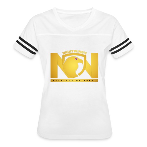 Nightwing All Gold Logo - Women's Vintage Sports T-Shirt