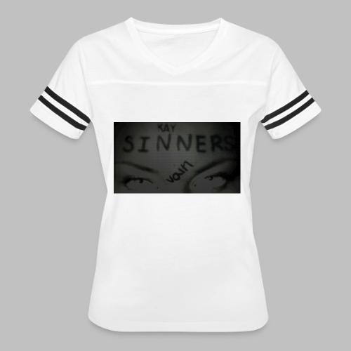 kayHD jpg - Women's V-Neck Football Tee