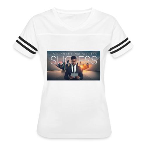 vidiq thumbnail 1 - Women's V-Neck Football Tee
