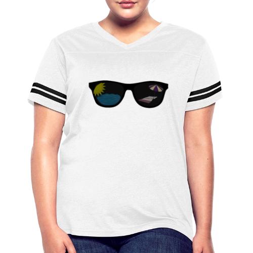 Summer Shade - Women's V-Neck Football Tee