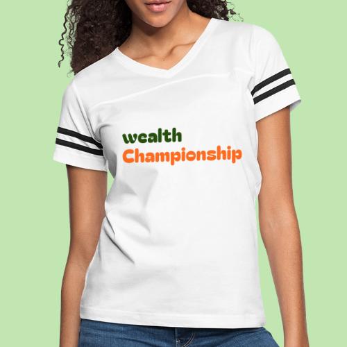 Wealth Championship - Women's V-Neck Football Tee