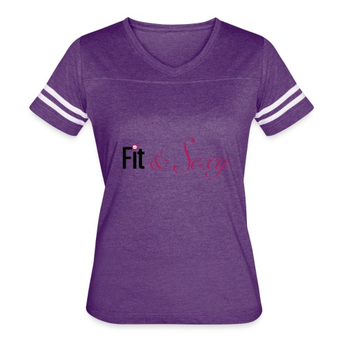 Fit And Sexy - Women's V-Neck Football Tee