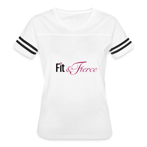 Fit Fierce - Women's V-Neck Football Tee