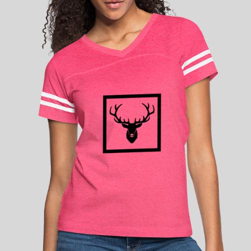 Deer Squared BoW - Women's Vintage Sports T-Shirt