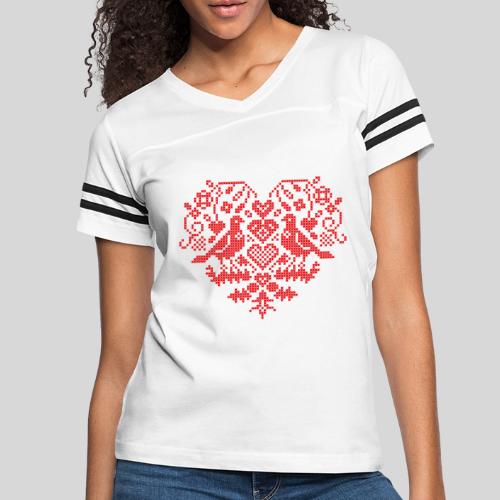 Serdce (Heart) - Women's Vintage Sports T-Shirt