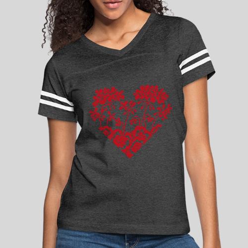 Serdce (Heart) 2A - Women's Vintage Sports T-Shirt