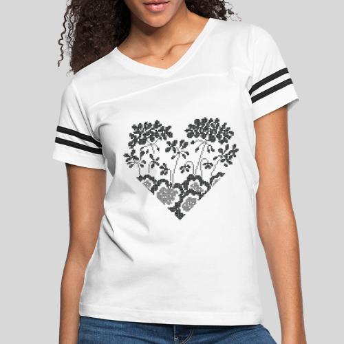 Serdce (Heart) 2B BoW - Women's Vintage Sports T-Shirt