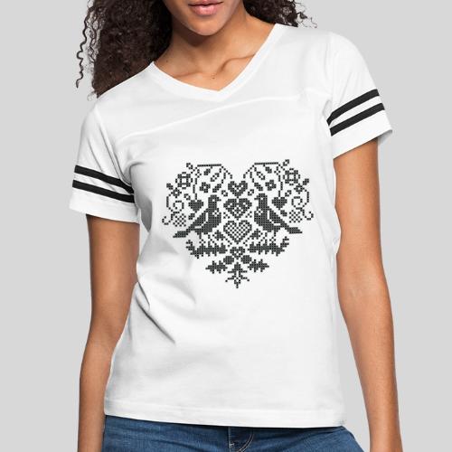 Serdce (Heart) BoW - Women's Vintage Sports T-Shirt