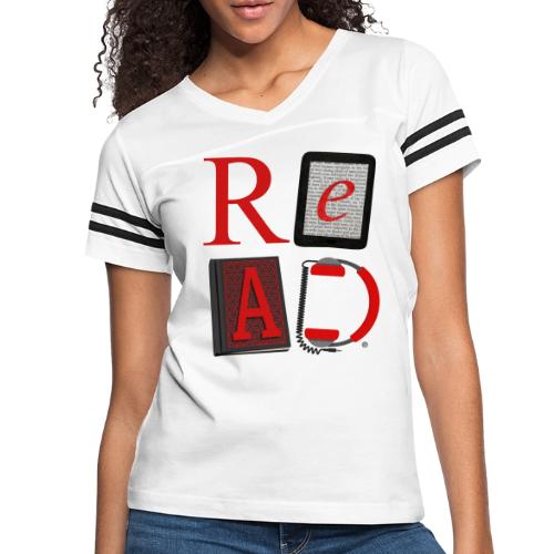 READ Your Way - Women's V-Neck Football Tee