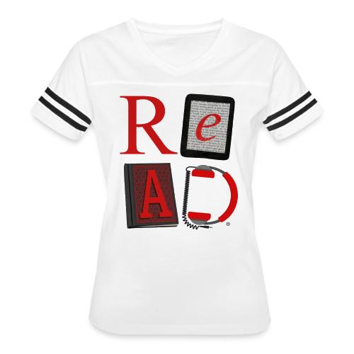 READ Your Way - Women's V-Neck Football Tee
