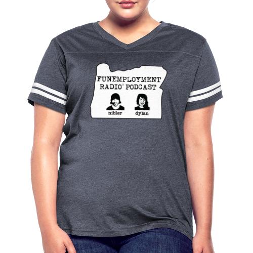 FER Logo Classic Design - Women's V-Neck Football Tee