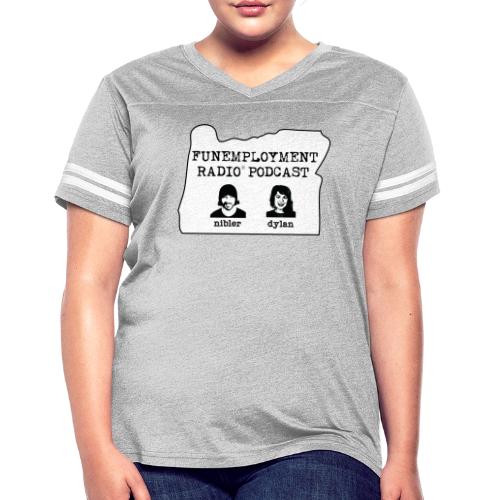 FER Logo Classic Design - Women's V-Neck Football Tee