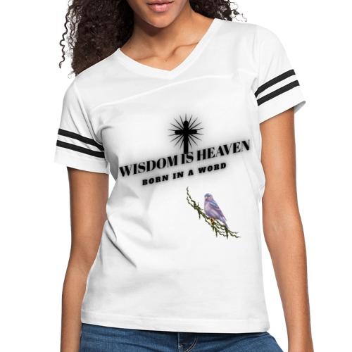 Wisdom Is Heaven - Women's V-Neck Football Tee