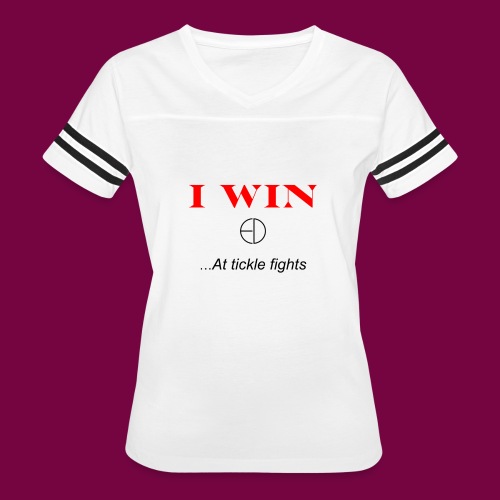 I WinAt Tickle Fights - Women's Vintage Sports T-Shirt