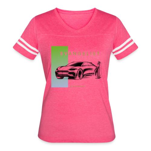 evangelist Taycan - Women's V-Neck Football Tee