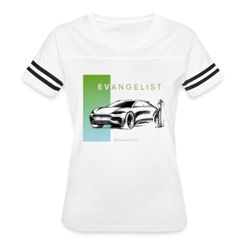 evangelist Taycan - Women's V-Neck Football Tee