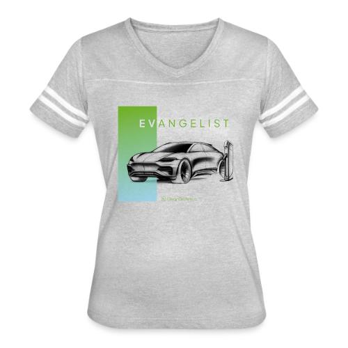 evangelist Taycan - Women's V-Neck Football Tee