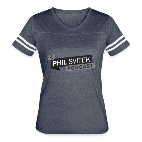 A Phil Svitek Podcast Logo ONLY Design - Women's Vintage Sports T-Shirt