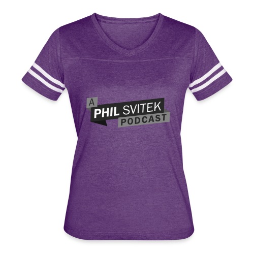 A Phil Svitek Podcast Logo ONLY Design - Women's Vintage Sports T-Shirt