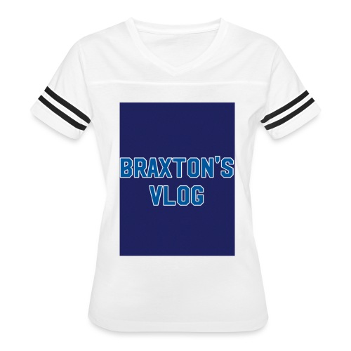 OFFICIAL BRAXTON'S VLOG MERCH - Women's V-Neck Football Tee