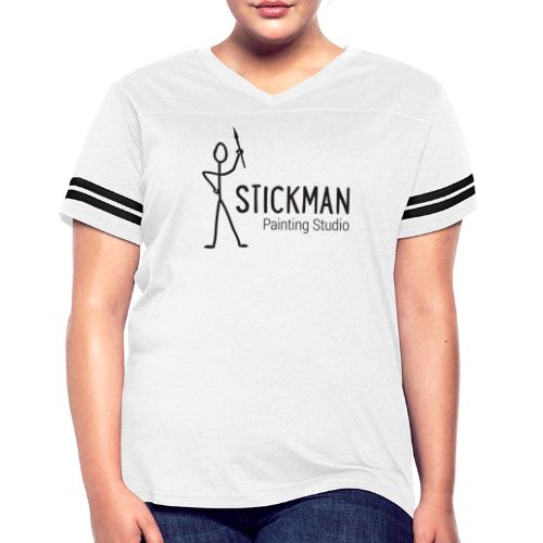 StickManLogo - Women's Vintage Sports T-Shirt
