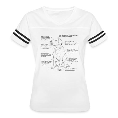 Labrador Retriever Functional Anatomy - Women's V-Neck Football Tee