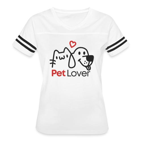 Pet Lover - Women's V-Neck Football Tee